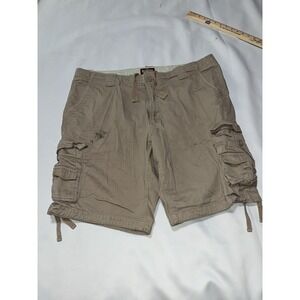 Matchstick Cargo Shorts  mens Size 40 Heavy Duty Multi Pocket Tan Khaki hiking